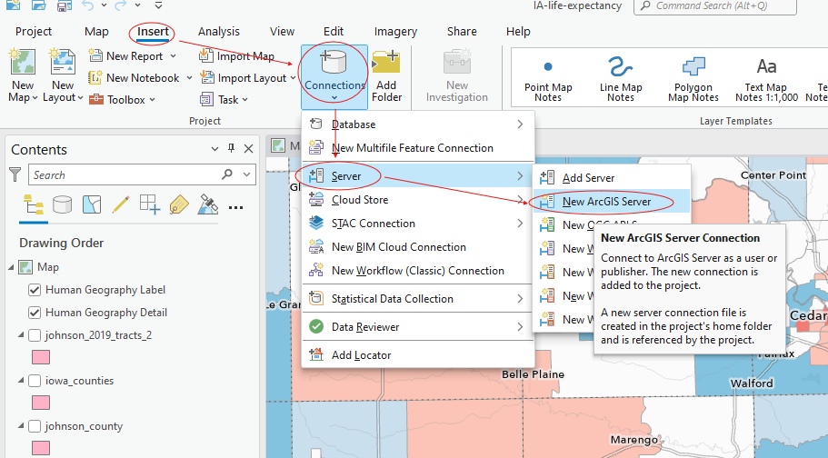 Add ArcGIS REST Server Layer