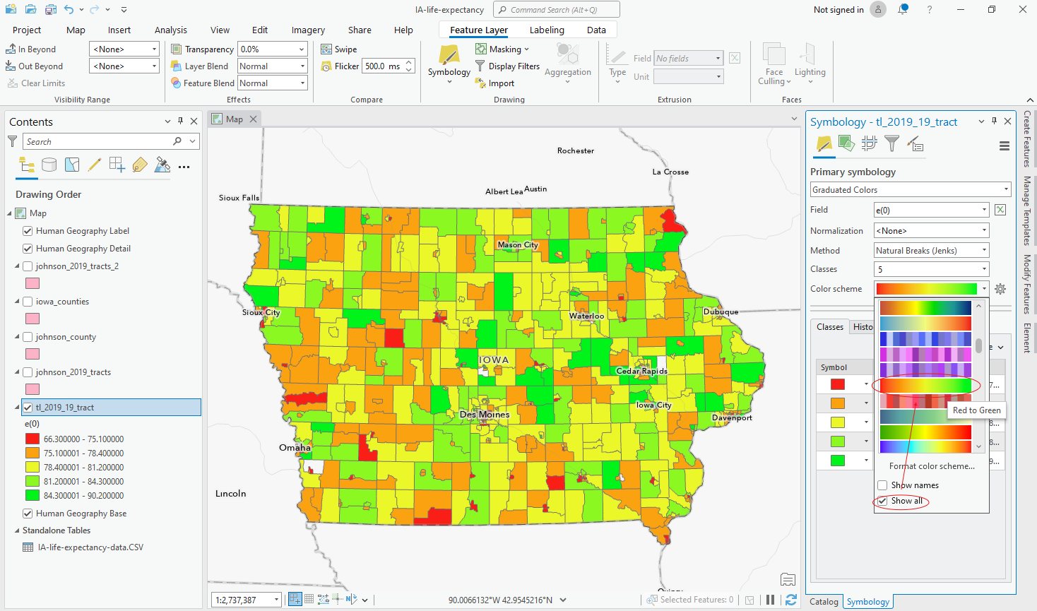 Choropleth settings #3