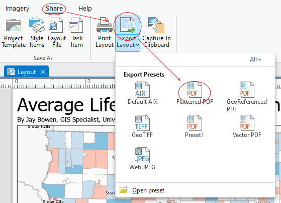 Export to a PDF