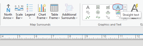 Selecting straight text