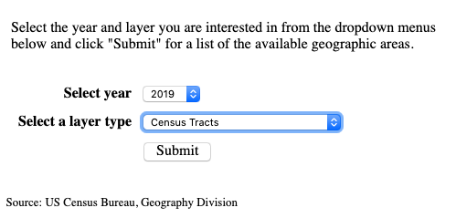 Census shapefile request #1