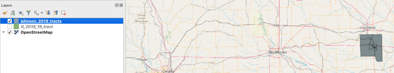 Johnson County census tracts